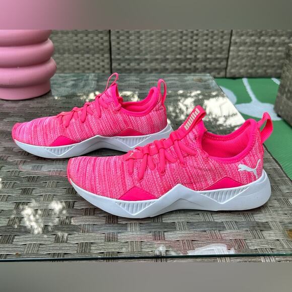Puma Shoes - Puma Defy Women’s 6.5 – Bright Pink/White Athletic Training Shoes